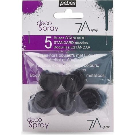 Buses - Pébéo - Standard - 5 pcs - Blanc - Compatible DecoSpray et 7A Spray (1/2)