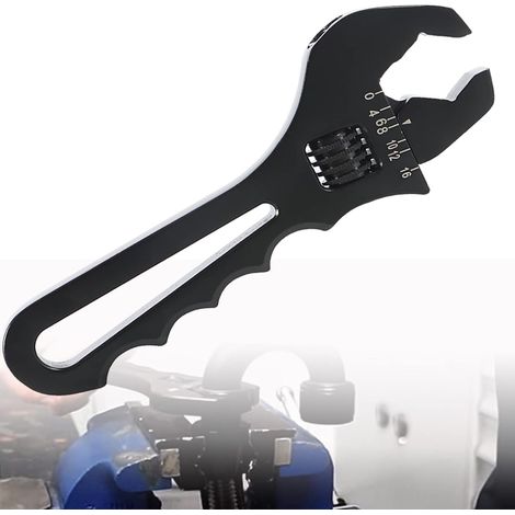 Kit d'outils de montage réglable en aluminium pour adaptateur de montage de tuyau à une extrémité, noir (1/5)
