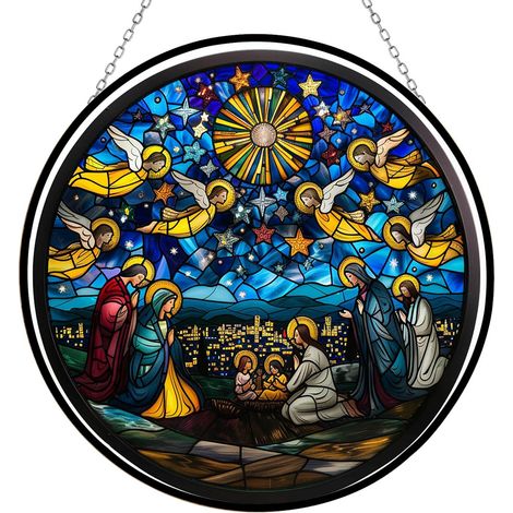 Attrape-lumière vitrail 12.5 cm – Déco maison élégante (1/3)