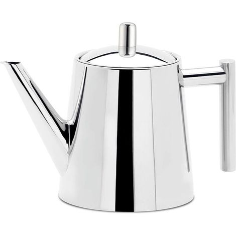 Bouilloire à thé en acier inoxydable avec infuseur amovible - 800 ml - Passe au lave-vaisselle avec passoire (1/4)