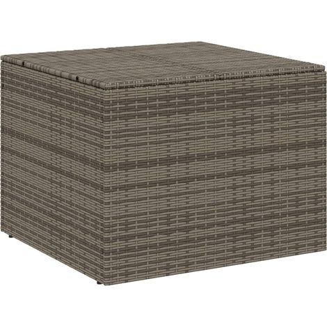 Boîte de rangement de jardin，Coffre de rangement gris 291L résine tressée CFW843412 (1/5)