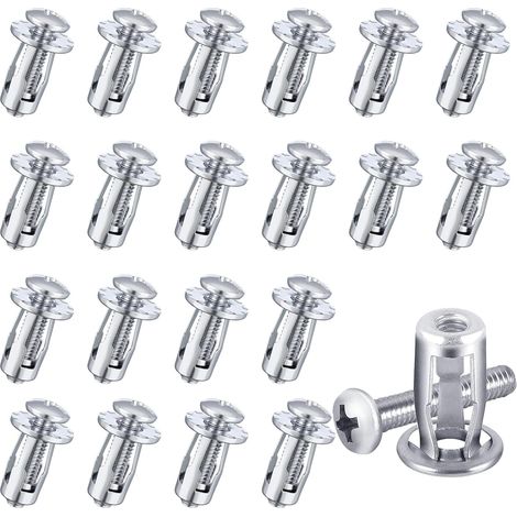 20 Chevilles Creuses en Métal M4x20 mm Vis à Ecrou Pétale Cheville a Expansion Antirouille et Durables (1/5)