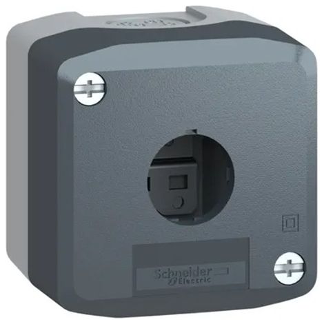 Caja vacía para pulsador diámetro 22 XALD de Schneider  1 pulsador