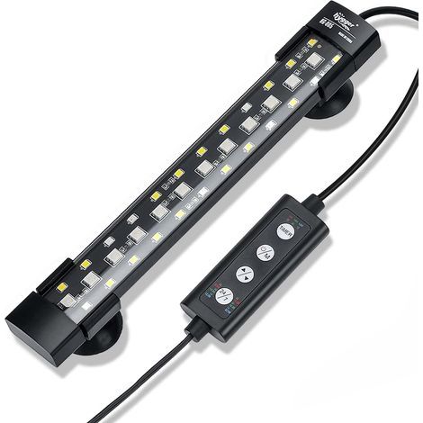 IP68 Waterproof LED Aquarium Light, Full Spectrum, 7 Colors, Adjustable Timer for Fish Tanks (1/5)
