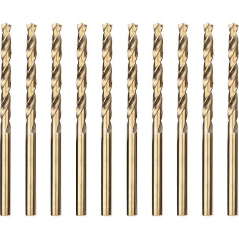 HSS-Co 10pcs 4.0mm Foret Hélicoïdal Professional Forets à Métaux en Acier Inoxydable, Standard DIN 338 (1/5)
