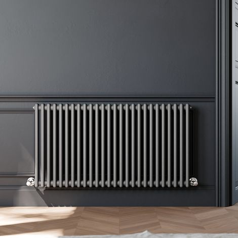 ELEGANT Traditional Horizontal Radiator Anthracite Radiator Double Column Radiator Central Heating Column Rads 600 x 1190 mm (1/5)