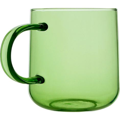 Tazza in vetro per caffè e tè, 310 ml, 8,7 cm, verde (1/5)