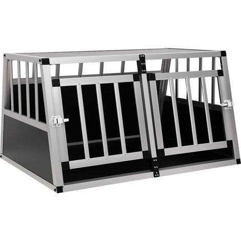 Cage pour chien à double porte-Abri pour chien 89 x 69 x 50 cm 574862 (1/5)