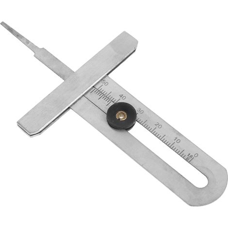 Jauge de profondeur pneu 0-50 mm à pied coulisse en acier (1/5)