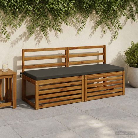 vidaXL 2-Piece Bench Cushions SOEST 2 pcs 100% Polyester Anthracite (1/5)