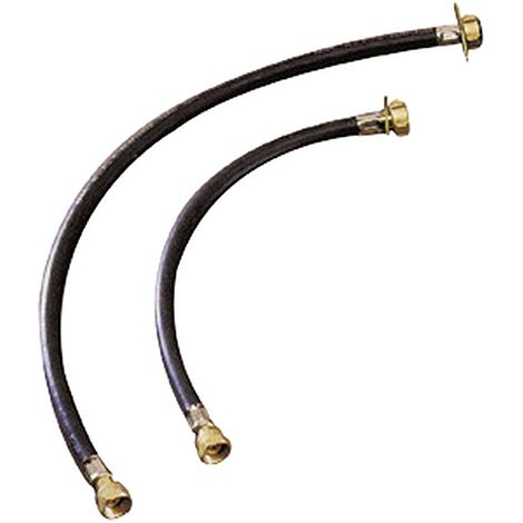 Dipra – Lyre souple caoutchouc haute pression 35 cm – Raccord écrou bouteille – Pression 20 bars – Norme NF – Pour gaz butane et propane