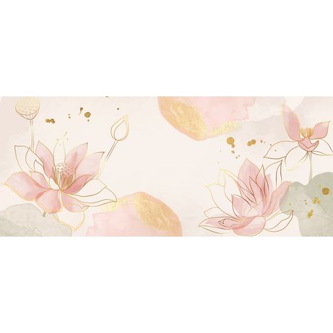 Papier peint panoramique - Fleurs - 130 cm x 55 cm (1/2)