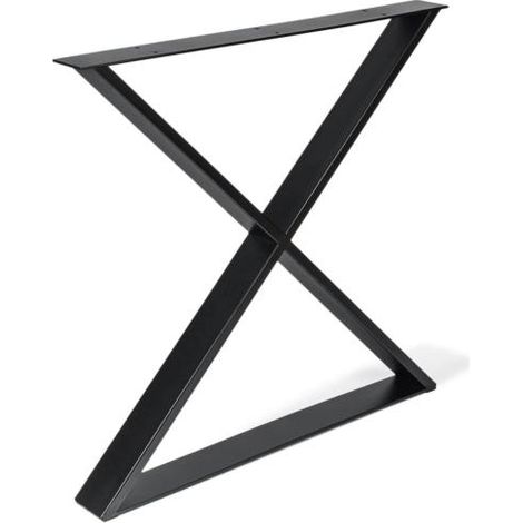 REI Pied meuble design REI fixe métal brut noir (1/4)