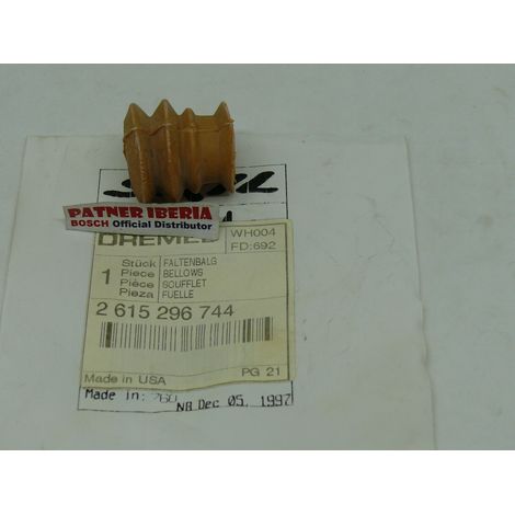 2615296744 Bellows: Genuine BOSCH spare-part