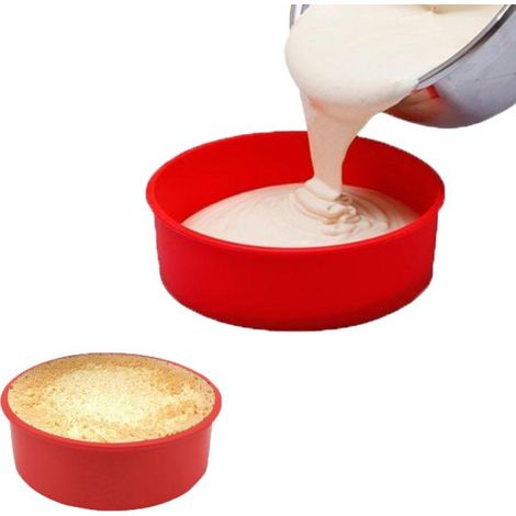 Moule rond en silicone pour pâtisserie, ustensiles de cuisine pour gâteau, accessoires de cuisson et confiserie - tailles multiples disponibles (1/4)
