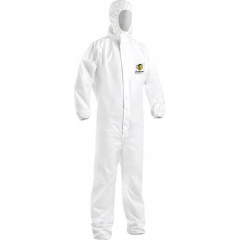 Art.L552 Tuta bianca monouso in TNT S-M-L-XL-XXL-XXXL - XXL