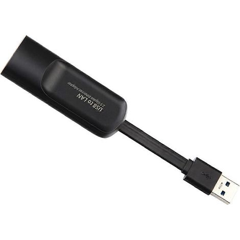 Adaptateur Ethernet filaire USB 3.0 2500 Mbps, carte réseau USB vers RJ45 pour ordinateurs de bureau et portables. (1/5)