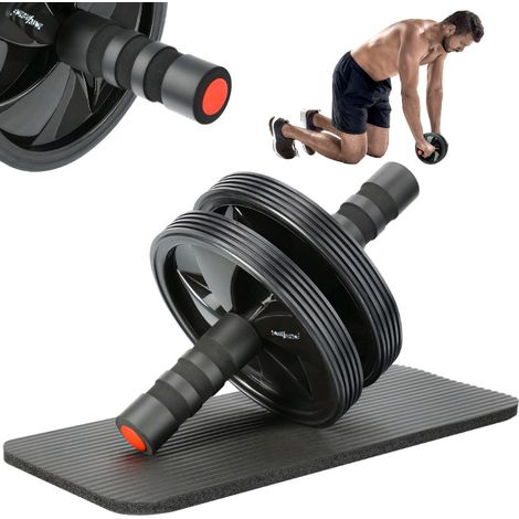 AB-Roller-Rad für Bauchmuskelübungen + Matte R01 (1/5)