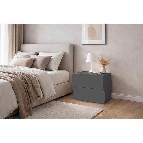 Chevet moderne anthracite mat Onida (1/5)