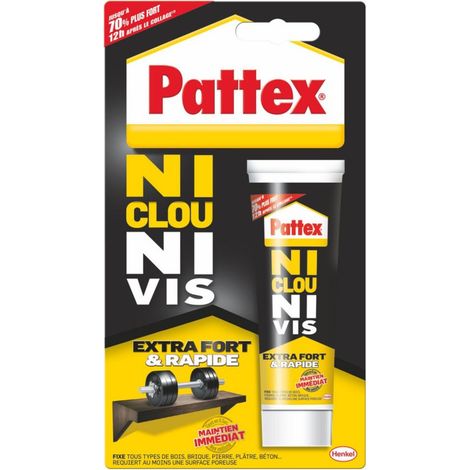 Pattex Acryl-Innenbefestigungskleber, ohne Nägel oder Schrauben, Holztube 52g PATTEX