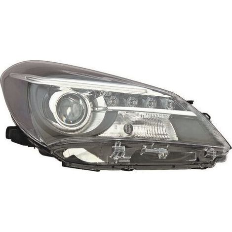 Phare avant droit Hir2 avec loupe et Led Toyota Yaris 3 phase 2 2014-2017