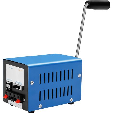 Générateur à manivelle manuel, léger, capacité de charge polyvalente, Bleu (1/2)