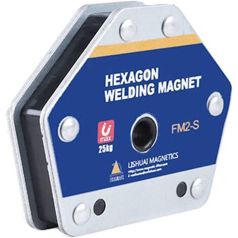 Aimants pour soudage,FM2-S Max 25 kg Angle magnétique pour soudage Pour support d'angle 30 °, 45 °, 60 °, 75 °, 90 °,105 °