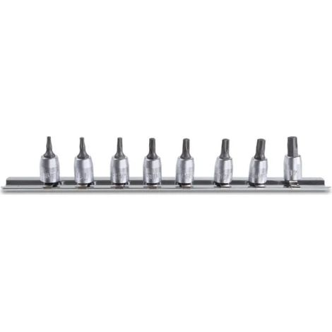 Beta 900TX/SB8 Jeu de douilles Torx 1/4" chromées 8 pcs.