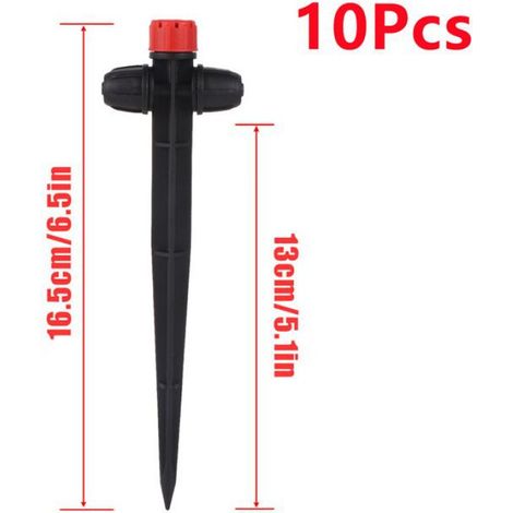 Arroseur goutte-à-goutte à pointes,émetteur de goutte à 8 trous,arroseur à dispersion tout rond,fournitures - 10pcs Dripper