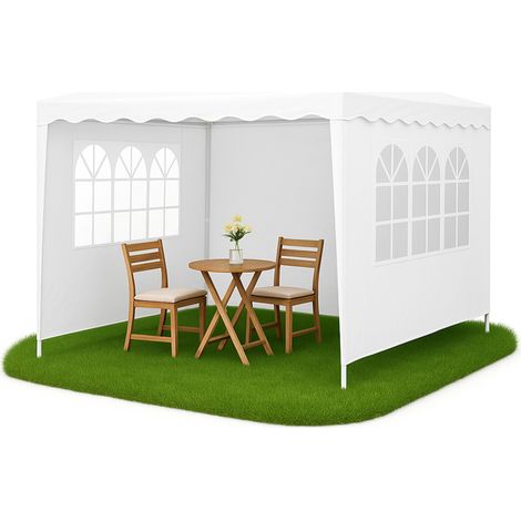 Aga Gazebo da giardino 3x3 m DS7007 Bianco