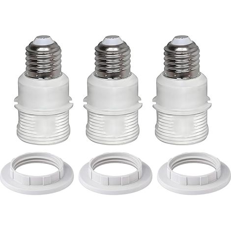 Lot de 3 rallonges de douille E27 vers E27 Finelled E27/E26 vers E27/E26 (1/5)