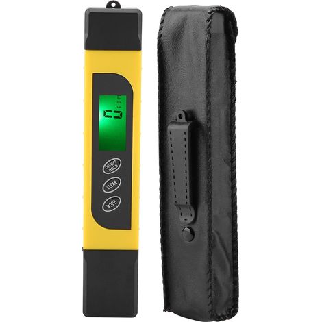 Testeur de qualité d'eau numérique 3-en-1 avec écran LCD, mesureur de pureté TDS, plage 0-99°C, pour analyse de l'eau potable, piscine et aquarium, outil de contrôle précis et portable. (1/5)