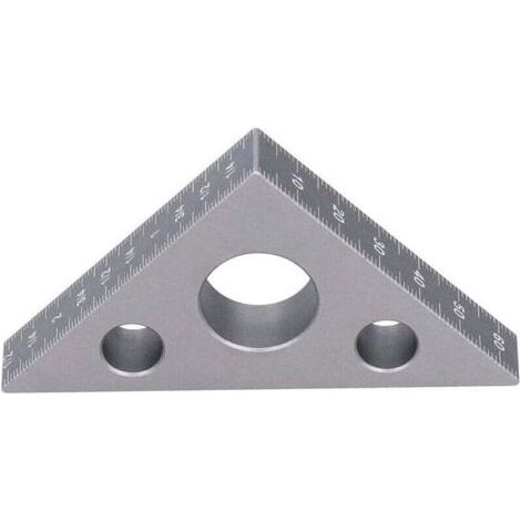 FENOPLASTICAUlisem Silbernes Dreiecklineal aus verdickter, hochfester Aluminiumlegierung, Höhenlineal aus verdickter Aluminiumlegierung, metrisches und imperiales Holzmesswerkzeug (1/5)
