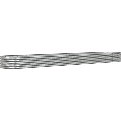 Maison Exclusive - Hochbeet Verzinkter Stahl 512x80x36 cm Silbern