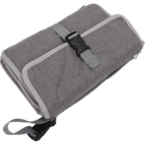 Housse à langer imperméable et amovible, avec pochettes et sangle ajustable, idéale pour les déplacements et soins bébé (1/5)