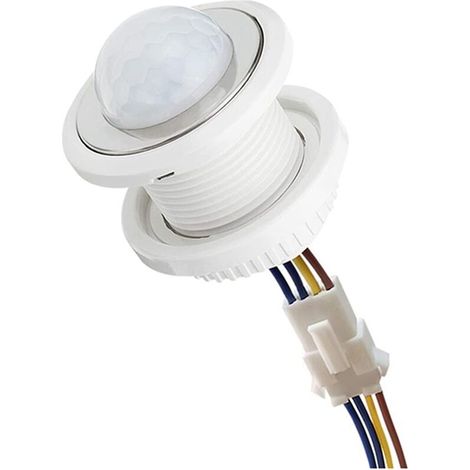 Mini interrupteur à détecteur de mouvement 110-220 V avec capteur PIR, détection intelligente, temporisation réglable et détecteur à induction infrarouge (1/5)