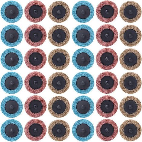 Kit de disques de ponçage abrasifs en nylon spiralé poli, outils pour le traitement des métaux (1/4)