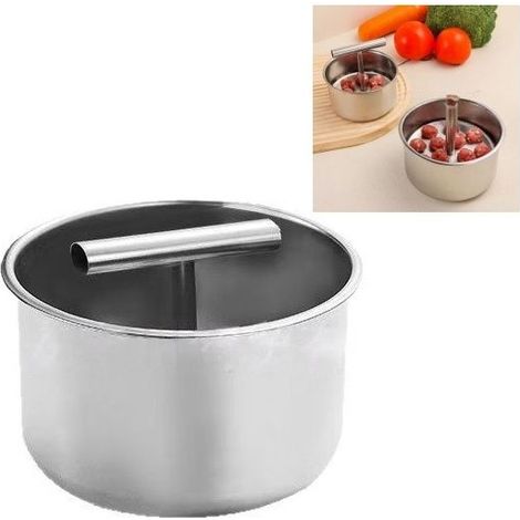 1 pièce -Moule multifonctionnel pour boulettes de viande - Extrudeuse de boulettes de viande en acier inoxydable pressé à la main (1/5)