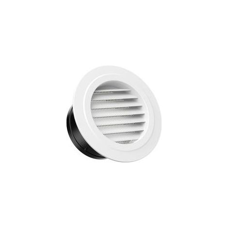 125mm Grille de Ventilation en Plastique, Aeration Ronde avec Moustiquaire, Grille pour Intérieur et Extérieur Entrées et Sorties d'air Murales et de Plafond (1/5)