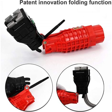 Clé de plomberie 18 en 1 pour robinet, multifonction (rouge) (1/3)