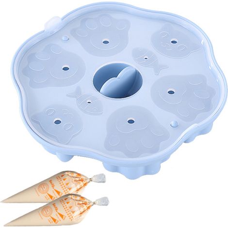 Silikon-Kuchenform mit mehreren Mulden, niedlich und antihaftbeschichtet für DIY-Backen, ideal für Babys und die Küche (1/5)
