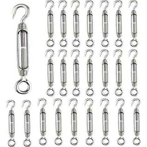 M4 Turnbuckle Hook and Eye 304 Stainless Steel (1/5)