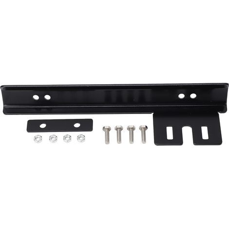 Barre de support de relocalisation de plaque d'immatriculation de pare-chocs avant, support de montage élégant en alliage d'aluminium pour camion de voiture (1/5)