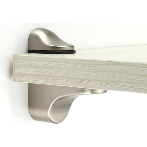 Zweiteiliger, verstellbarer Glasregalträger, kupferrot, kompatibel mit Holz-/Glasregalböden von 5 bis 22 mm Stärke - AquaForge