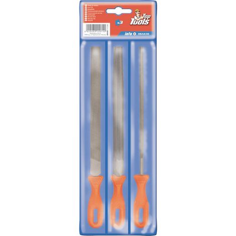 LIME PER METALLO IN SET serie 3 pezzi - TOPTOOLS