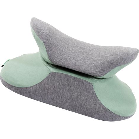 Coussin de Sieste Bureau Mémoire de Forme Vert Pastel 38x33x15cm Repose-Tête Pliable École Maison (1/5)