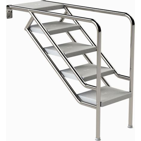 Eichenwald Pooltreppe Modell 08.3 Miami nur Unterteil Beckentiefe 1399mm 5 ABS-Stufen
