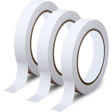 Rollen doppelseitiges Klebeband-Set, starkes Klebeband für Büro und Heimwerkerprojekte