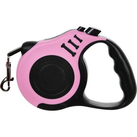 Guinzaglio retrattile per cani, tiratore telescopico automatico, nastro per cani, nastro per animali domestici da 16 piedi, durevole e pratico, con maniglia antiscivolo, adatto a cani di pe (1/5)