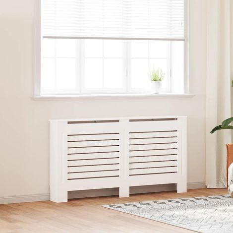 vidaXL Copertura per Radiatore Bianca 152x19x81,5 cm in MDF